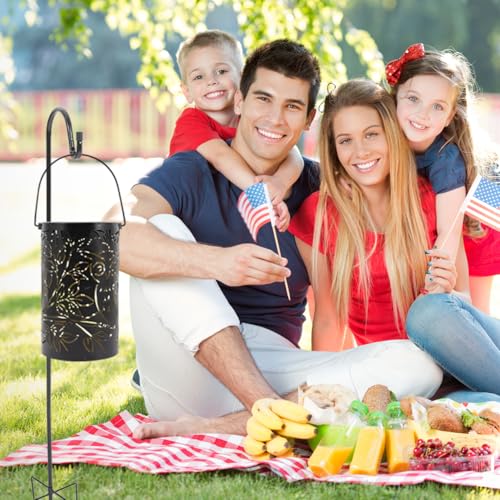 Garneck 2 Stück Schäferhaken Aus Metall – Laternenstab Gartenstab Mit Haken Für Vogelfutterspender - Solarleuchten Und Blumenkorb – Schwarze Hochzeits- Und Weihnachtsdeko