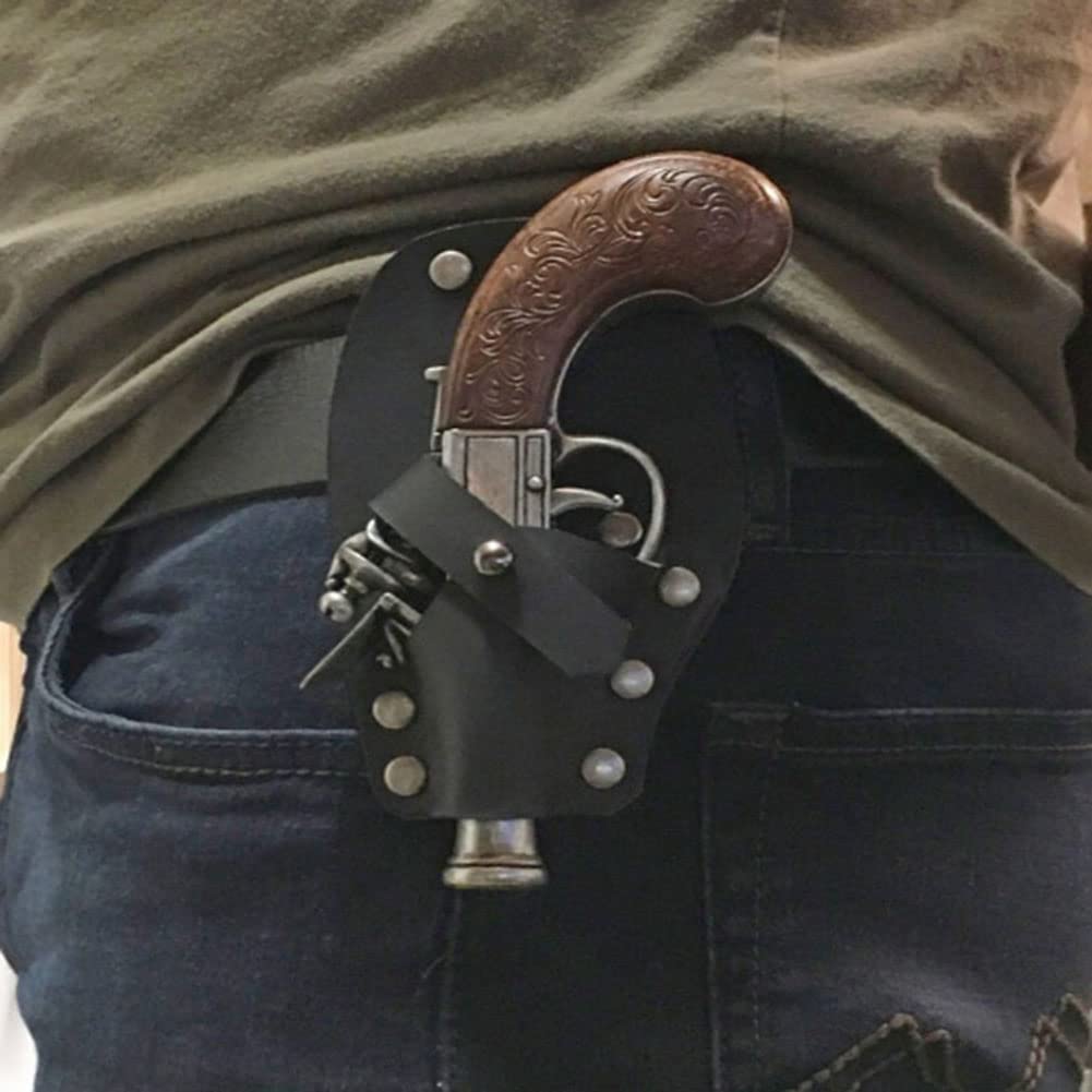Buy ZJJ Medieval Concealed Revolver Holster Faux Leather Retro Holder