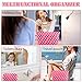 ZLFSRQ 3Pcs Makeup Bag Checkered Cosmetic Bag Set Travel Toiletry Bags for Purse Large Small Makeup Pouch for Women Cute Preppy Pencil Pouch Case Pink Zipper Skincare Bags