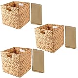 Water Hyacinth Storage Baskets For Shelves, Wicker Storage Basket, Woven Baskets For Storage, Seagra