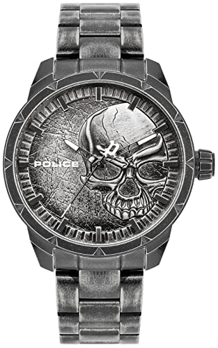 Police Herren Analog Quarz Uhr mit Edelstahl Armband PL15715JSQU.78M