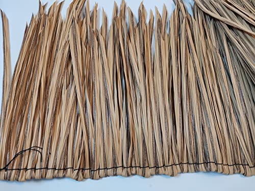16.5 Ft X 19.67 In Synthetic Thatch Roofing Fire Rated B1 For Tiki Bar, Long-Lasting Thatch Palm Thatch Roll, Tiki Hut Grass Roof Umbrella Cover Mini Bar Roof And Patio Sunshade, Won't Rot, Long-Lasting, Fire Rated B1 #TOP2