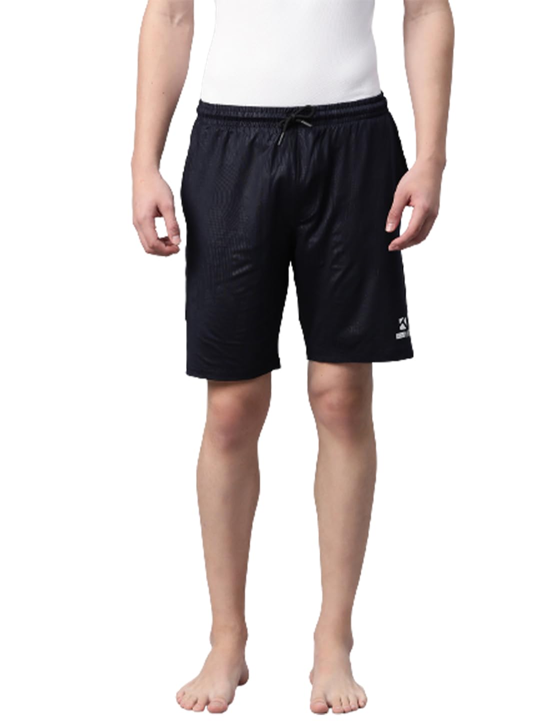Navy Printed Lounge Shorts-image-21