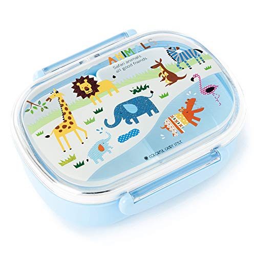 なかよしフレンズのSmileランチボックス　サバンナ横断どうぶつ大行進　日本製　N5802200 お弁当 給食 お弁当箱 弁当箱