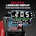 ARCCAPTAIN iControl TIG 205 Pro, 5 In 1 Cold Spot Stick/TIG Welder, 120V/240V Welding Machine with Large LED Display, 2T/4T, Hot start, Arc Force and Anti-stick