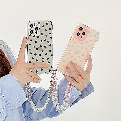Coque de téléphone pour iPhone 12 mini 7 8 Plus chaîne perle cristal - 4