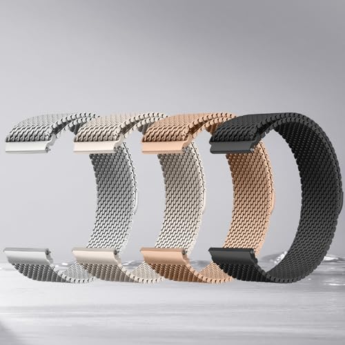 KiimLaa Metalowy pasek 22 mm do Xiaomi Redmi Watch 5 Active / Lite, Xiaomi Watch S4/S4 Sport, magnetyczny pasek do zegarka Xiaomi Watch S3/S1 Pro, regulowany, wzmocniony, zapasowy pasek 22 mm, Stal