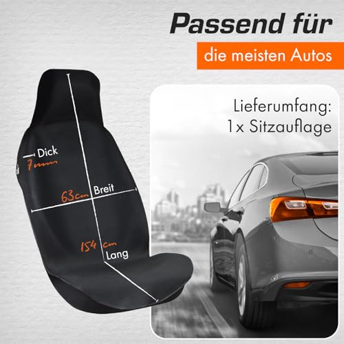 Upgrade4cars wasserdichter Autositzschoner für Vordersitze | Fahrersitz Schonbezug für Werkstatt, Arbeit, Sport usw. | Autositz-Auflage Universal | Auto-Sitzbezug vorne