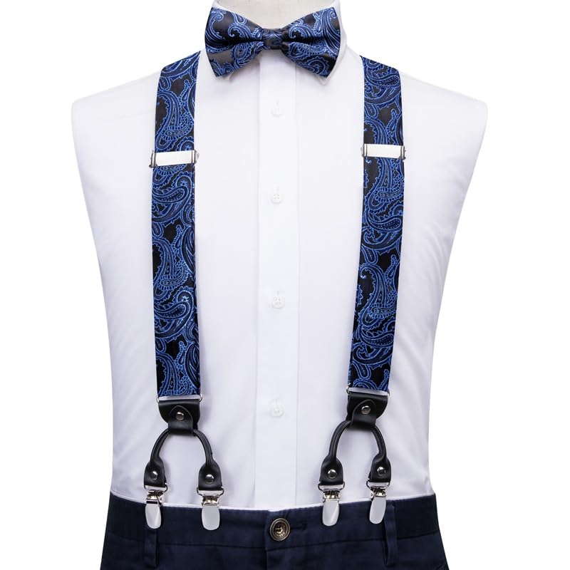 Set para hombre de tirantes, moño y gemelos ajustables miniatura 3