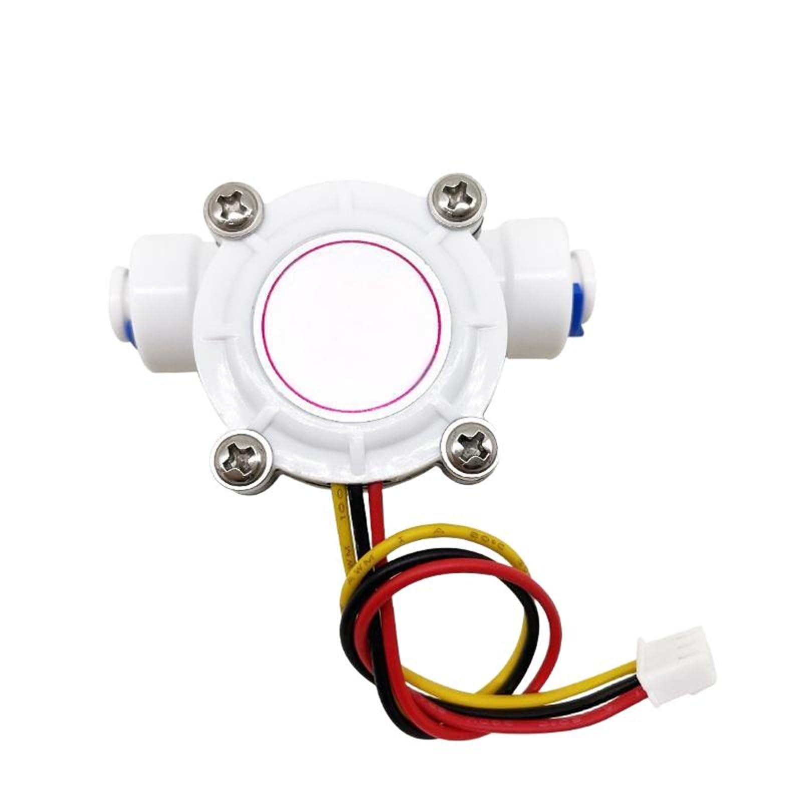 MKHQST Flowmeter 2pcs Hall-effect Water Flow Sensor 1/4" Or 3/8" PE Tubing Suitable For Dispensers And Heaters Switch/flow Meter(402B 1/4" PE tube connection)