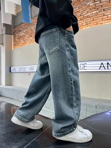 Image of Lymio Junior's Boys Jeans Pant | Kids Jeans for Boys | Denim Baggy Pants | Loose Fit Casual Trousers for Children (LK-50-51)