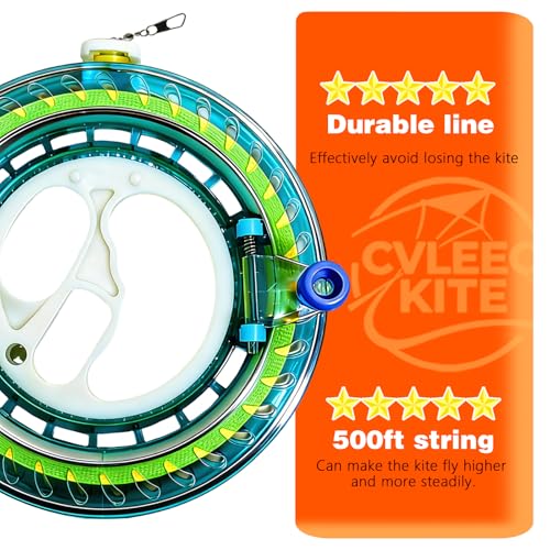 CVLEEC KITE Professional Outdoor Kite Line Winder: Winding Reel with Grip Wheel, Locking Mechanism, and Flying Line String – Essential Kite Flying Tool - Thumbnail 2