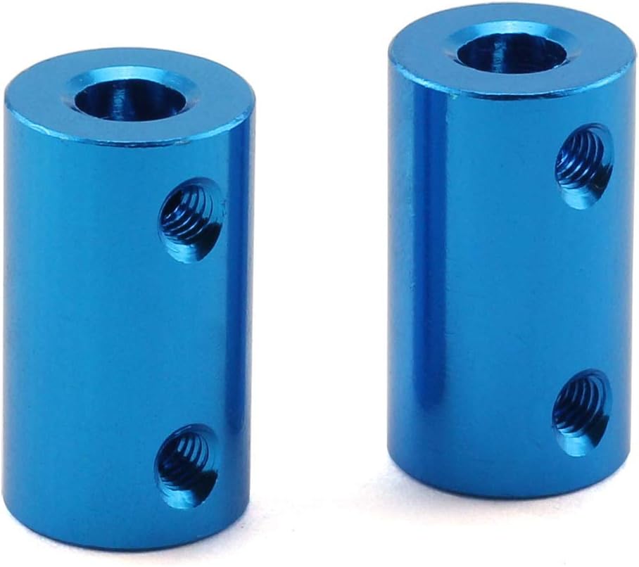 Chеареѕt 🛒 ZRM&E 2-Pack 5-8mm Aluminium Alloy Couplings Shaft DIY Car Boat Airplane Model Shaft Fitting Accessory 3D Printers Parts Motor Rigid Coupler Connector Blue