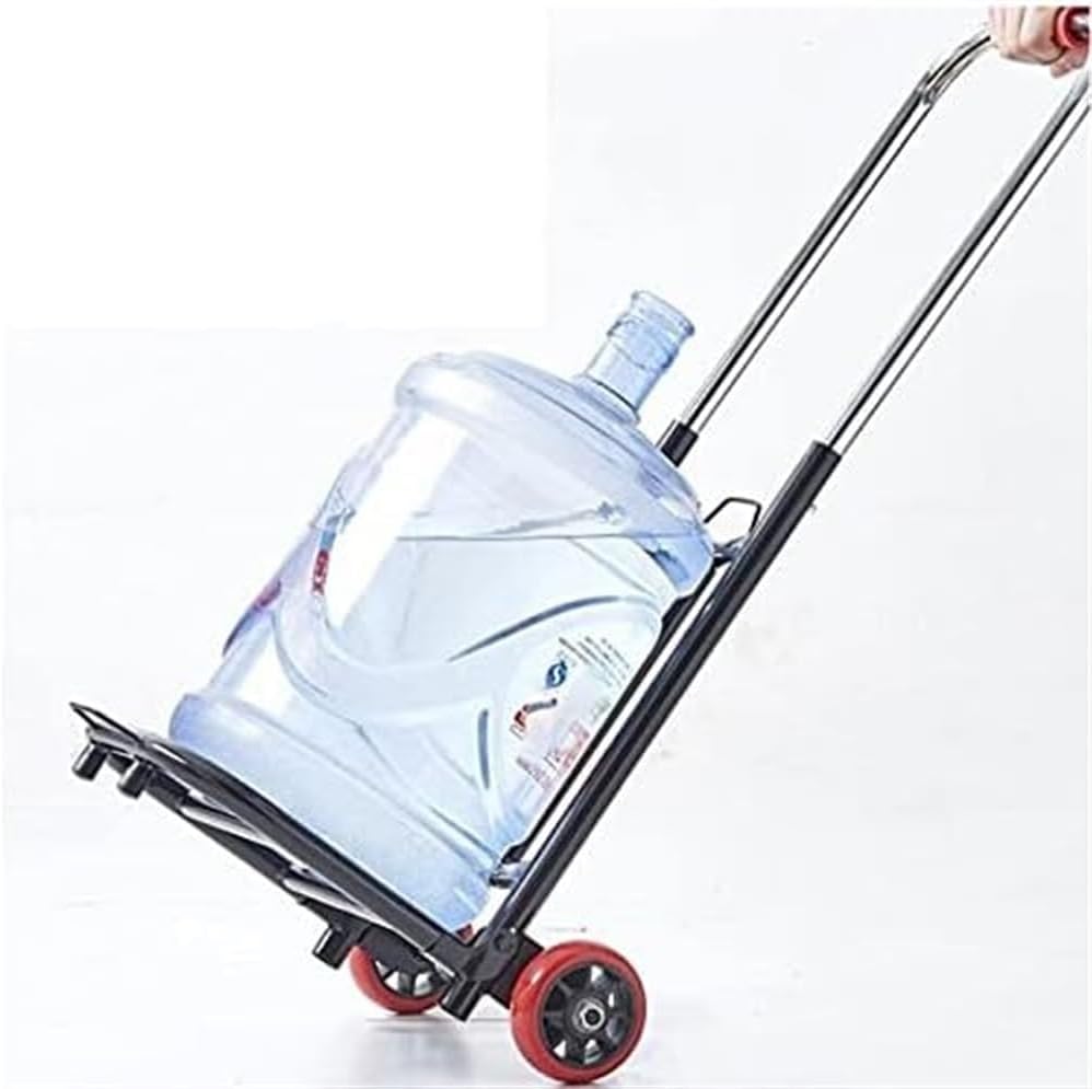Folding Shopping Cart Pull Cargo Trolley Luggage Cart Portable Load King Handling Small Cart Pull Truck Trailer