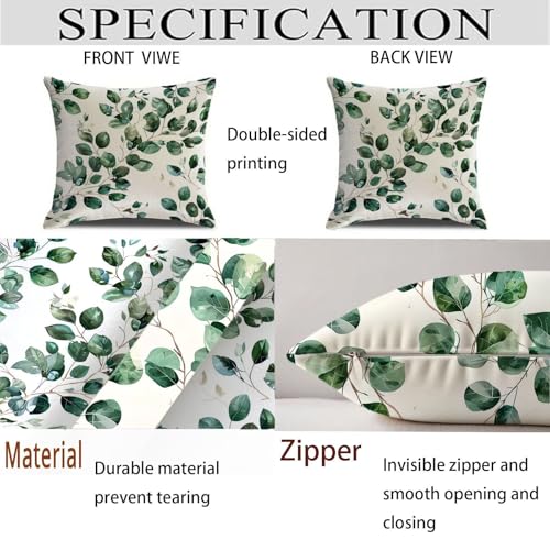 Housse coussin 65x65cm imperméable anti tache velours vert fermeture éclair