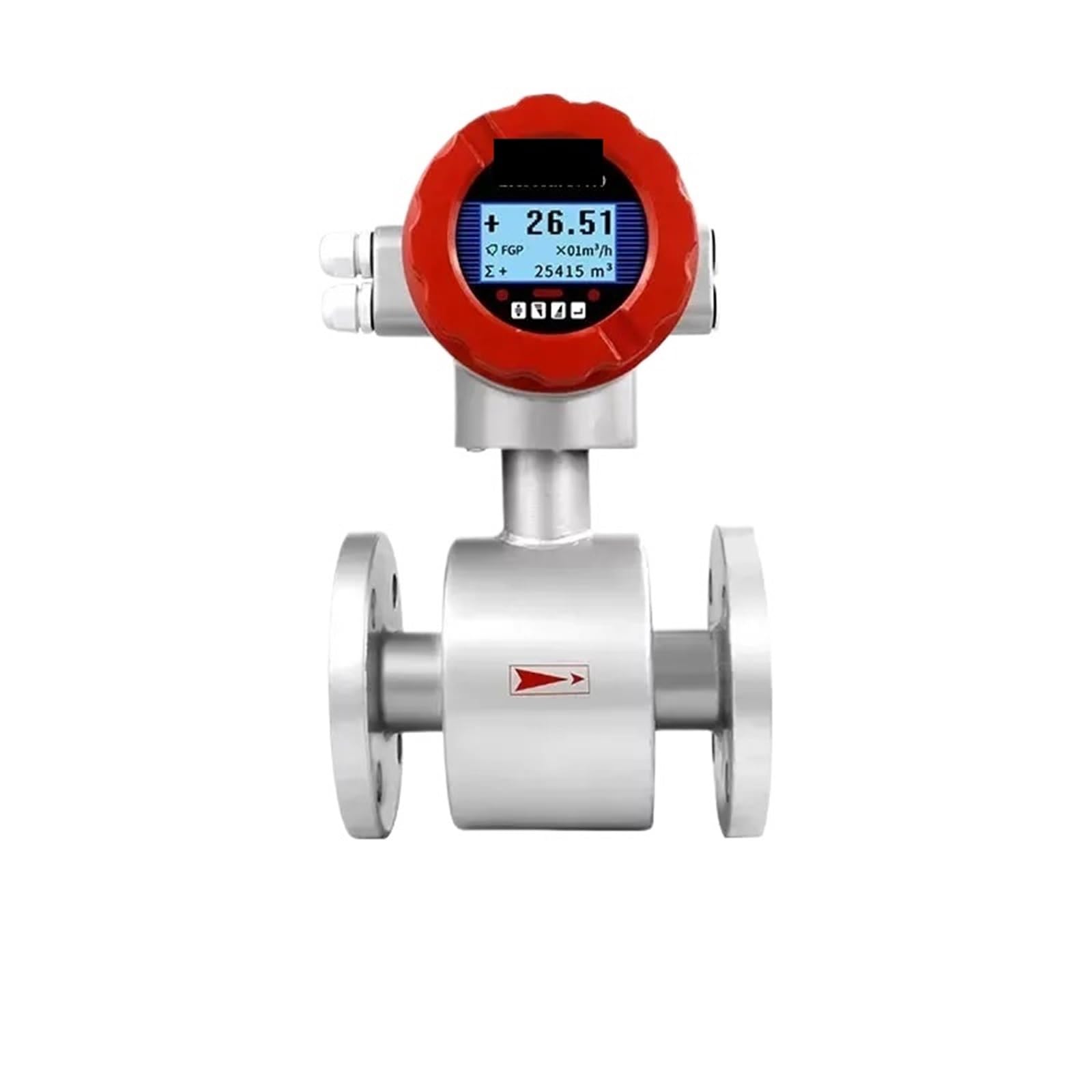 GTHTUHFD 1Pcs Digital Water Liquid Pulse 4-20Ma Rs485 Electromagnetic Flowmeter Corrosion Resistant Magnetic Flow Meters,DN25