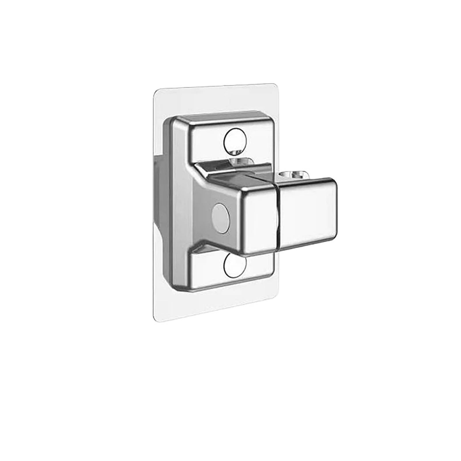 Djskldf Silvery-01 Shower Head Holder 360 Degree Rotation Shower Head Holder Multi Gear Adjustment Bracket Fixed Base Of Nozzle With Hook Accessories(Silvery-01)