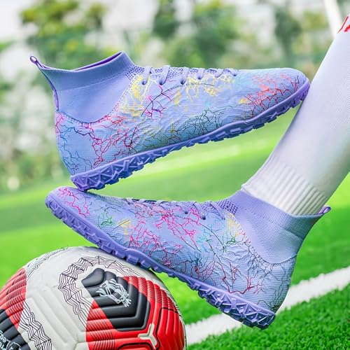 Image of Mens Soccer Cleats Womens Indoor Soccer Shoes Wide Baseball Turf Shoes Adult Youth Rugby Shoes Big Boys Small Spikes AG TF Football Boots