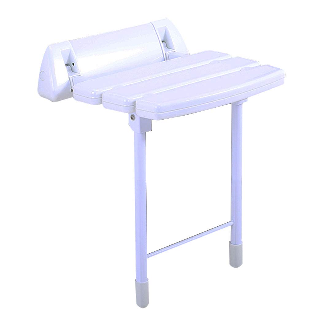 Silla de Ducha con Patas de Apoyo Montado en la Pared Plegable Taburete de baño Banco de Asiento Antideslizante para bañera Ayuda de Seguridad para el baño para discapacitados Personas Mayores Adult