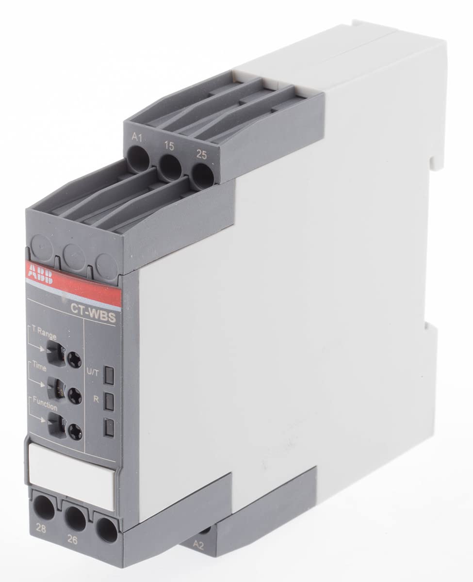 ABB CT-WBS.22S Relais temporisé, impulsion et clignotant 2c/o, 24-48 V CC, 24-240 V AC (ABB1SVR730040R3300)