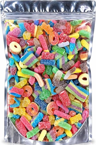 100% Certified Halal sweets Jelly Chewy & fizzy mix Pick and mix sweets | Treats for Kids & Adults | Pick n Mix Candy 500g Bag | Ideal for Gifting Parties & Snack Time