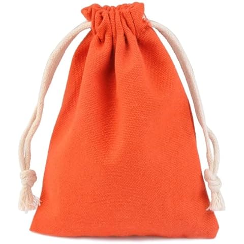 LYFANG 10pcs/lot Natural Cotton Bags 8 Colors Cover