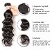Beauty Forever Hair Brazilian Natural Wave Virgin Hair Weave 3 Bundles 100% Unprocessed Human Hair Extensions Natural Color (16 18 20)