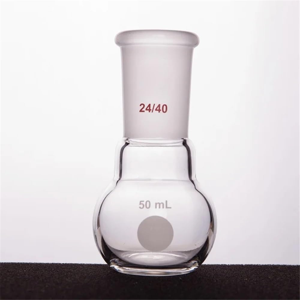 Zlewka ze szkła borokrzemowego, Laboratoryjna kolba płaskodenna z pojedynczą szyjką 24/40 Łączone szkło borokrzemianowe 1szt(1000mL-F124000)