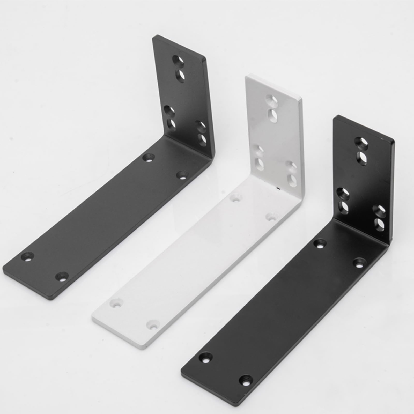 2 Pezzi Staffe per Mensole Pieghevoli Supporti per Mensole da Parete Resistenti Supporti per Mensole Decorative in Metstaffe Di Supporto per Mensole a Forma Di L in Acciaio Al Carbonio, Salva