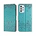 Butnyeoe Flip Case for Samsung Galaxy A52/A52 5G/A52S 5G,Cat/Flower/Butterfly Embossed PU Leather Wallet Phone Folio Case Magnetic Protective Cover with Stand Function,Card Slots,Blue Green Butnyeoe Flip Case for Samsung Galaxy A52/A52 5G/A52S 5G,Cat/Flower/Butterfly Embossed PU Leather Wallet Phone Folio Case Magnetic Protective Cover with Stand Function,Card Slots,Blue Green