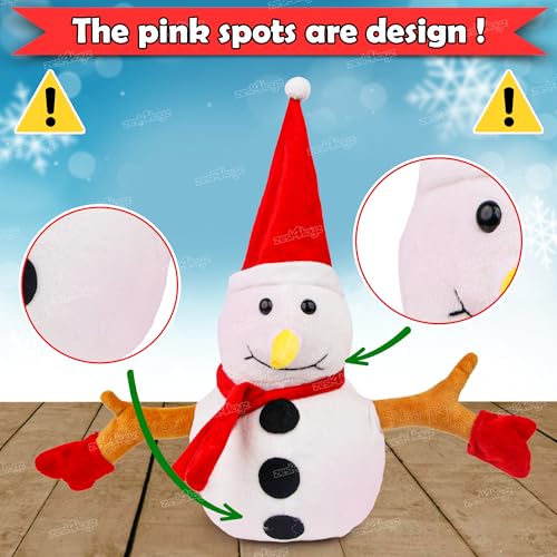Image of Zest 4 Toyz Christmas Santa Snowman Plush Toy Santa Claus Stuffed Doll Animal Christmas Decoration Set Xmas Home Party Favors Decor for Boy Girl (Size 25cm) Pack of 1