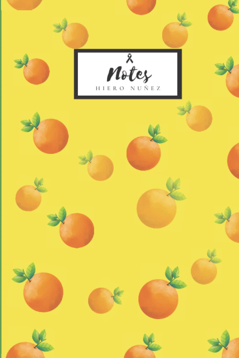 Orange Pattern Inscribe Notebook