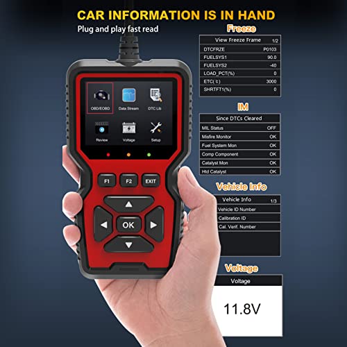 V519 OBDII Diagnostic Vehicle Code Reader Upgraded Support Printing Functions for All OBD II Protoco