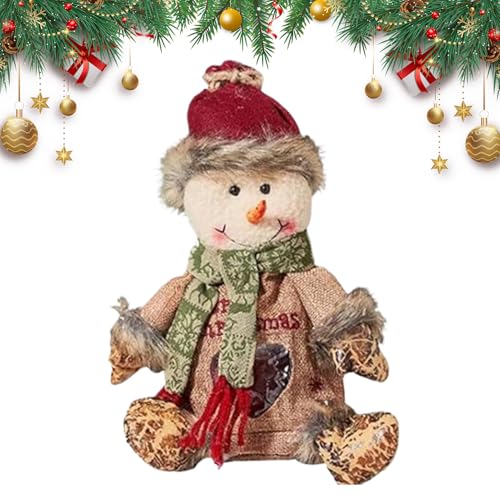 クリスマストリートバッグ - 立体サンタクロース・雪だるま・トナカイ ポーチ | ジッパー付き クリスマスパーティー 季節 お菓子・フルーツ 保管袋