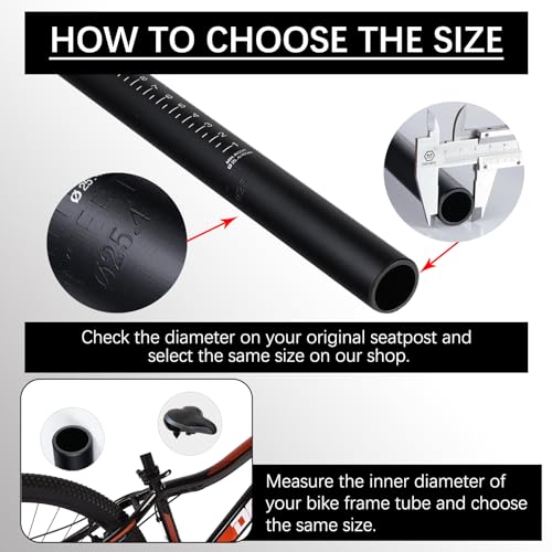 Kremorv BST-KM Bike Seatpost Length 400Mm Bicycle Seat Post Aluminum Alloy thumb #1