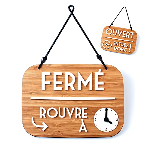 Panneau Ouvert Fermé Je reviens de suite avec Ventouse, vintage