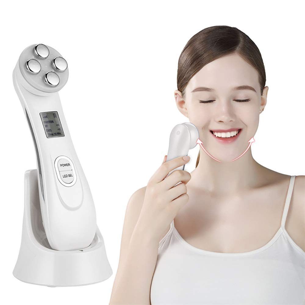 MU Estiramiento de la piel de la máquina, de Fotones rejuvenecimiento de la piel del instrumento, importador de belleza, Medidor cara facial facial antiarrugas Ems