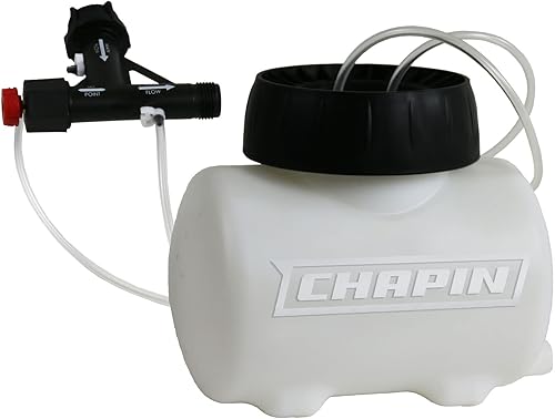 Chapin 4720 HydroFeed - Inyector de fertilizante de mezcla automática en línea de 2 galones Sy, 2 galones, translúcido