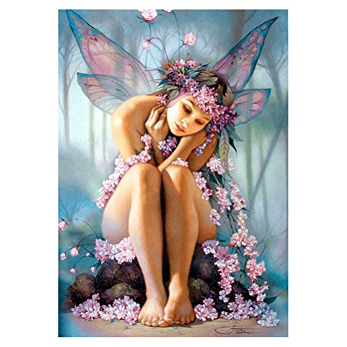 vosarea diamante pintura bricolaje belleza Elf de punto de cruz diamante bordado Artesanía de arte