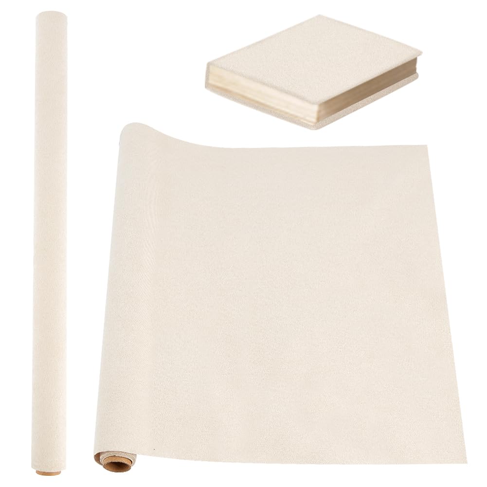 OLYCRAFT 120x43cm Couverture de livre en simili cuir au Bleu de Prusse 0.7mm d'épaisseur Couverture de livre en simili cuir pour la reliure de livres la fabrication de boîtes cadeaux le bricolage
