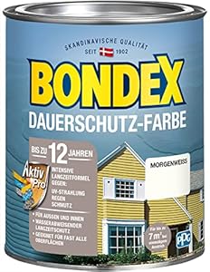 Bondex Dauerschutz Holzfarbe Morgenweiß 0,75 L