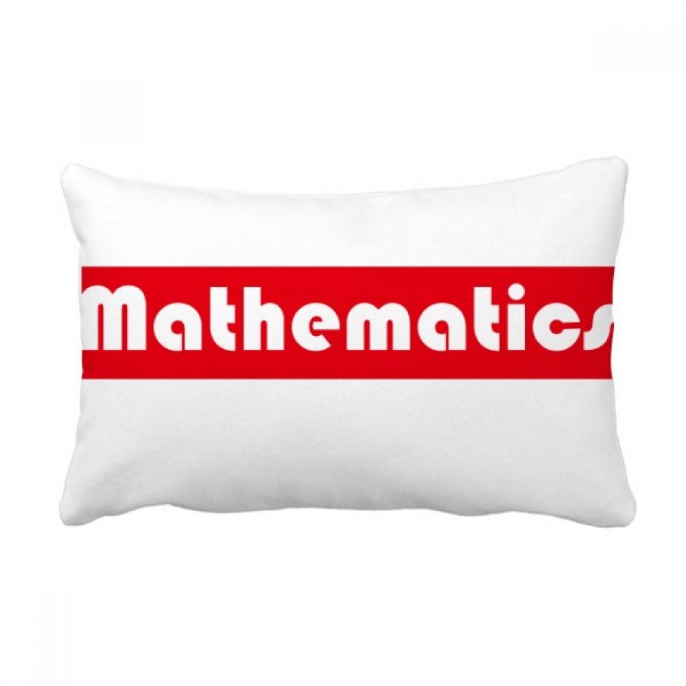 Coussin lombaire mathématiques rouge taie d'oreiller insert décoratif de salon