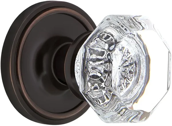 Nostalgic Warehouse Classic Rosette Waldorf Octagonal Round Door Knob