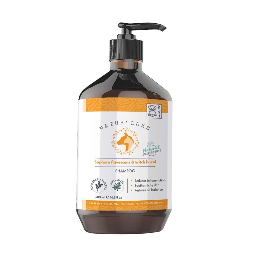 M-Pets Naturluxe Köpek Şampuanı Saphora Flavescens ve Witch Hazel 500 ml
