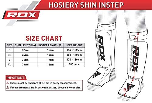image for RDX Shin Guards for Muay Thai, Kickboxing, MMA Fighting and Training, 
