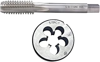 5/8“-11 UNC HSS Tap And Die Set，5/8“-11 UNS Machine Thread Tap And 5/8“-11 UNS Round Thread Die Right Hand