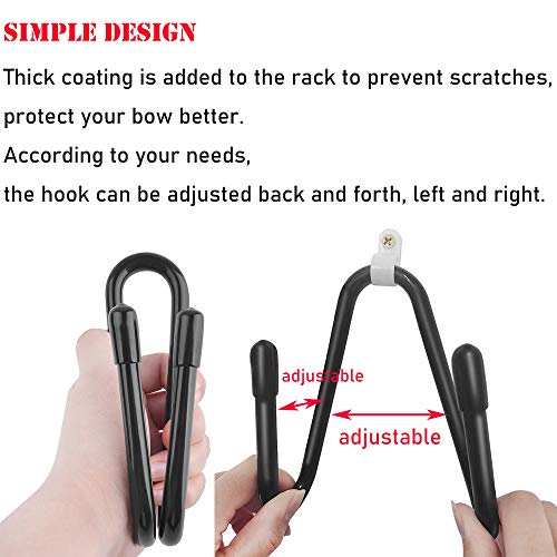 image for ZSHJGJR Bow Display Wall Hanger Wall Mount Archery Bow Holder Hook Sto