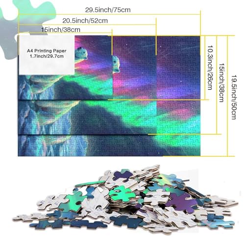 Puzzle de oso polar de 1000 piezas para compartir tardes de juego creativo en familia 6
