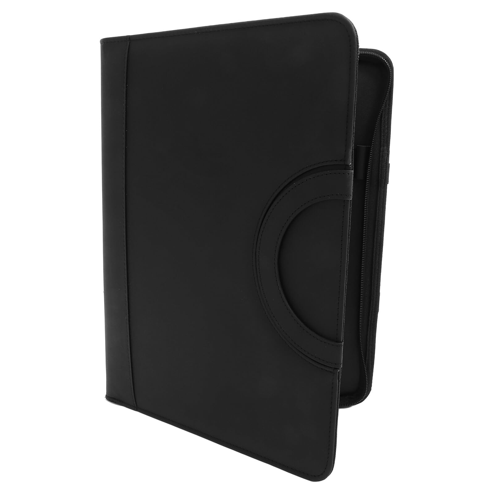Bolsa Organizadora de Archivos Multifuncional con Cremallera Resistente y Ligera para Documentos y Contratos Oficina y Hogar Color Negro