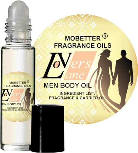 MOBETTER FRAGRANCE OILS Lovers Lane Men Cologne Body Oil 1/3 oz roll on Glass Bottle